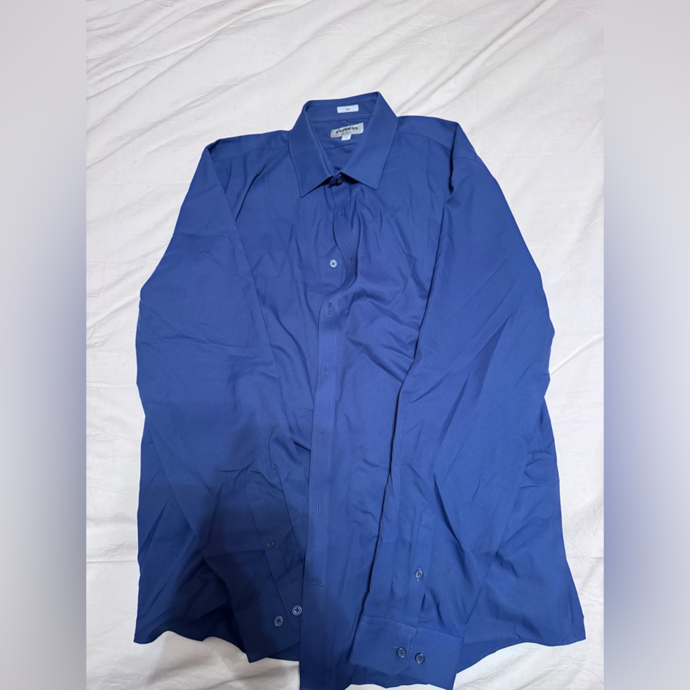 Express Men's Classic Blue Shirt Jacket